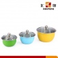 不銹鋼炫彩湯盅套裝 帶蓋料理鍋調(diào)料盆三件套 禮品包裝廠(chǎng)家批發(fā)