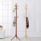 心悅嘉 圓柱三圓腳九掛枝樹杈衣帽架 實(shí)木落地客廳掛衣架衣服掛架