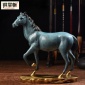 銅掌柜 銅馬擺件 藍(lán)色汗血寶馬落地馬家居飾品客廳書(shū)房飾品工藝品
