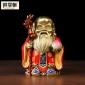銅掌柜純銅壽星公擺件 壽星公祝壽賀壽送老人送長(zhǎng)輩生日禮物彩繪