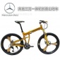 汽車品牌21速/27速 三刀一體輪折疊山地自行車、21速Shimano/27速