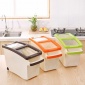 廠家新款米桶大容量收納箱果蔬收納箱可視分隔米桶創(chuàng)意收納箱