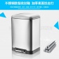 不銹鋼垃圾桶 家用腳踏廚房帶蓋垃圾簍批發(fā)靜音緩降創(chuàng)意時(shí)尚